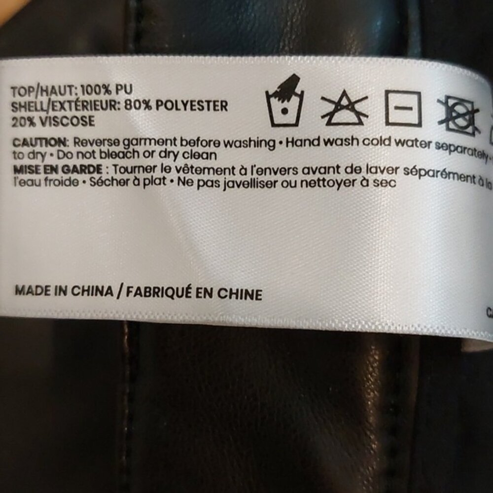 Yoga vegan leather pants size 27 - Picture 5 of 6